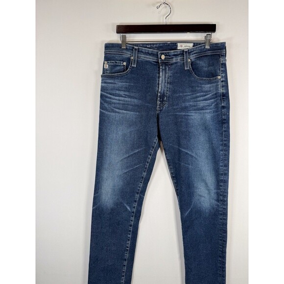 AG Adriano Goldschmied Mens Jeans Blue Tellis Modern Slim Denim Stretch 34x33 - Picture 5 of 12